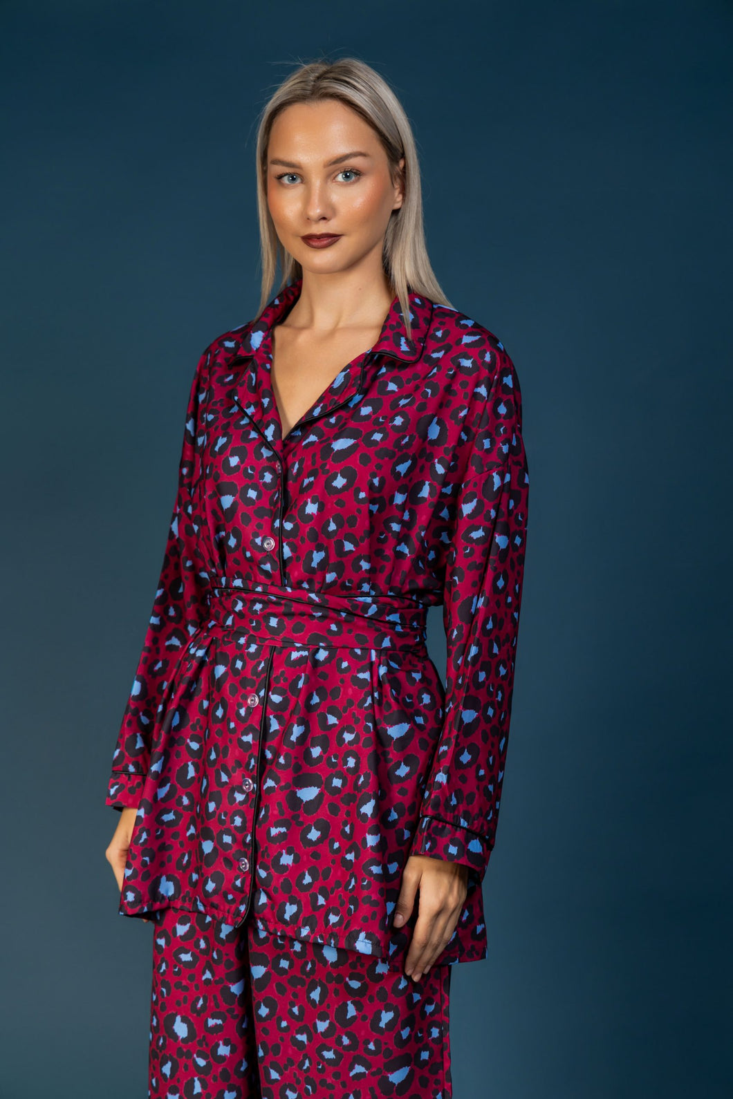 Loretta Shirt (Cherry Leopard)