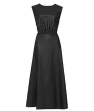 Load image into Gallery viewer, Leather Look Dress (Black)
