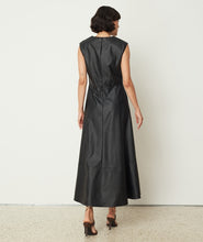 Load image into Gallery viewer, Leather Look Dress (Black)
