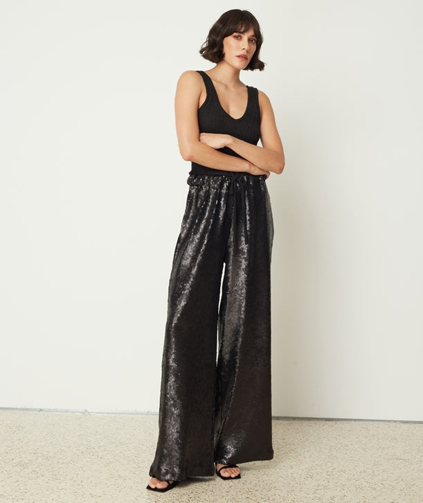 Sequin Pants (Black)