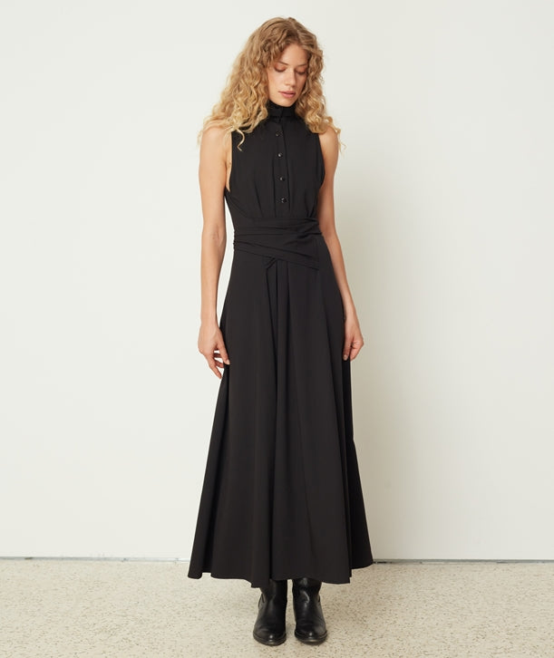 Wrap Tye Dress (Black)