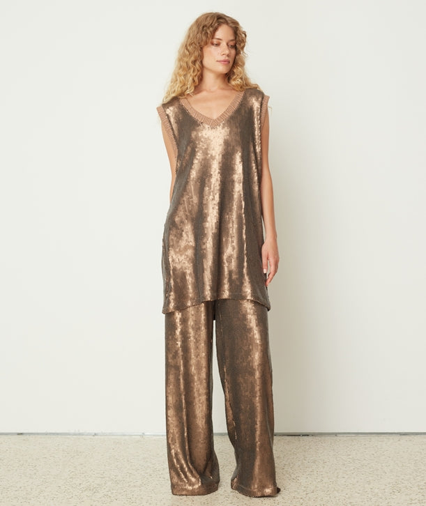 Sequin Pants (Bronze)