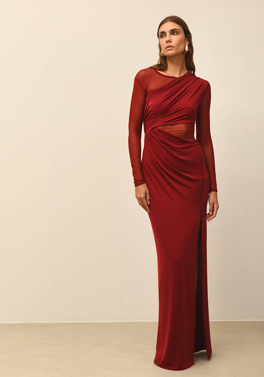 Penelope Dress (Red Wine)