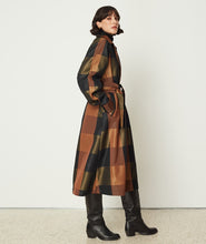 Load image into Gallery viewer, Plaid Trench Coat (Olive)
