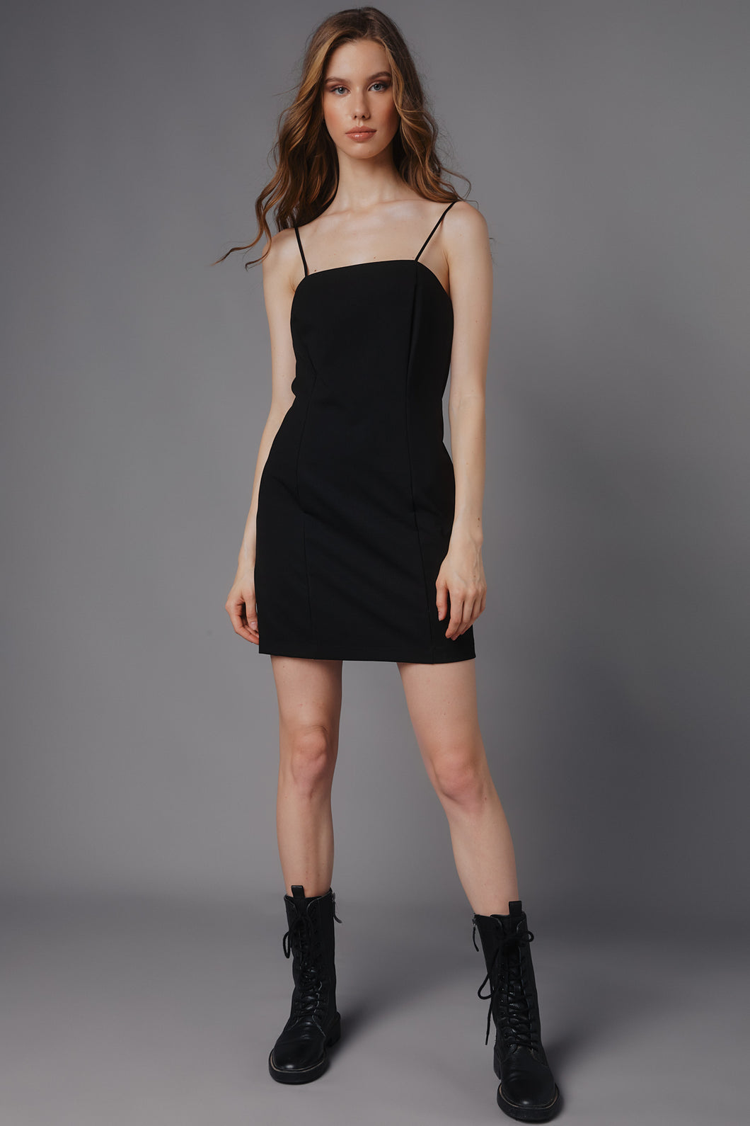 The Seam Mini Dress (Black)